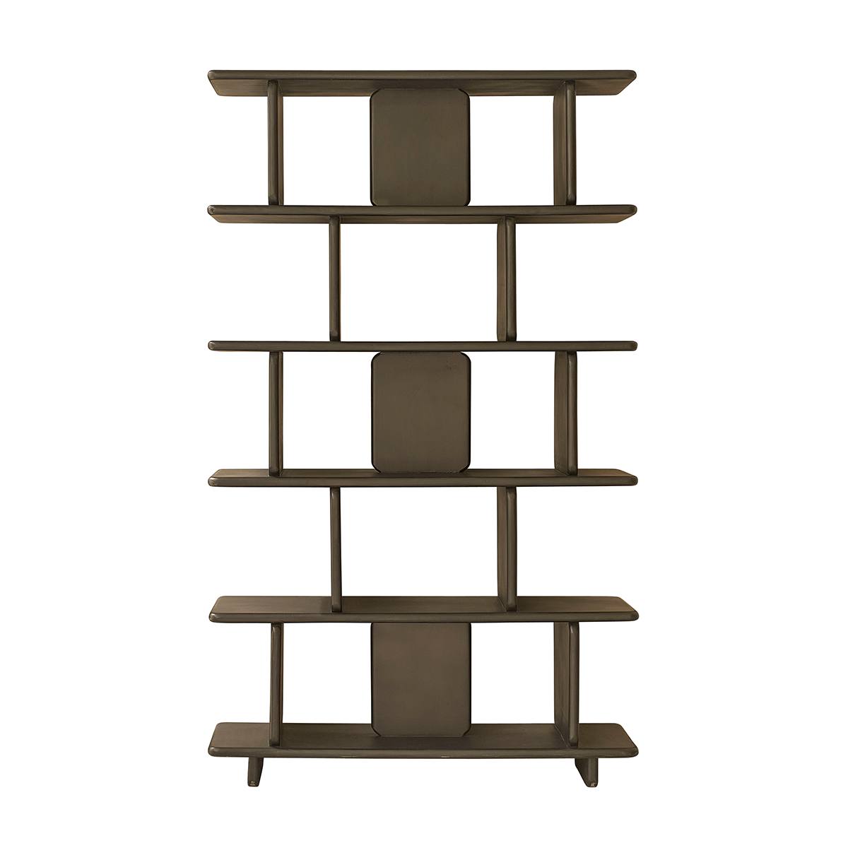 CLEO - Bücherregal aus massivem schwarzem Mangoholz, 106 cm