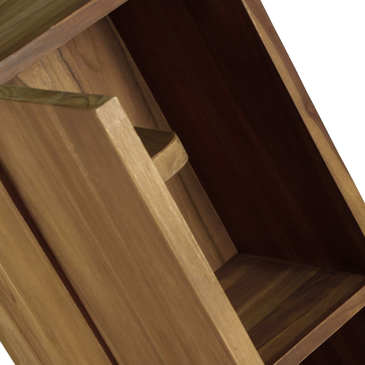 Badezimmersäule aus massivem Teakholz, hängend, 120 cm