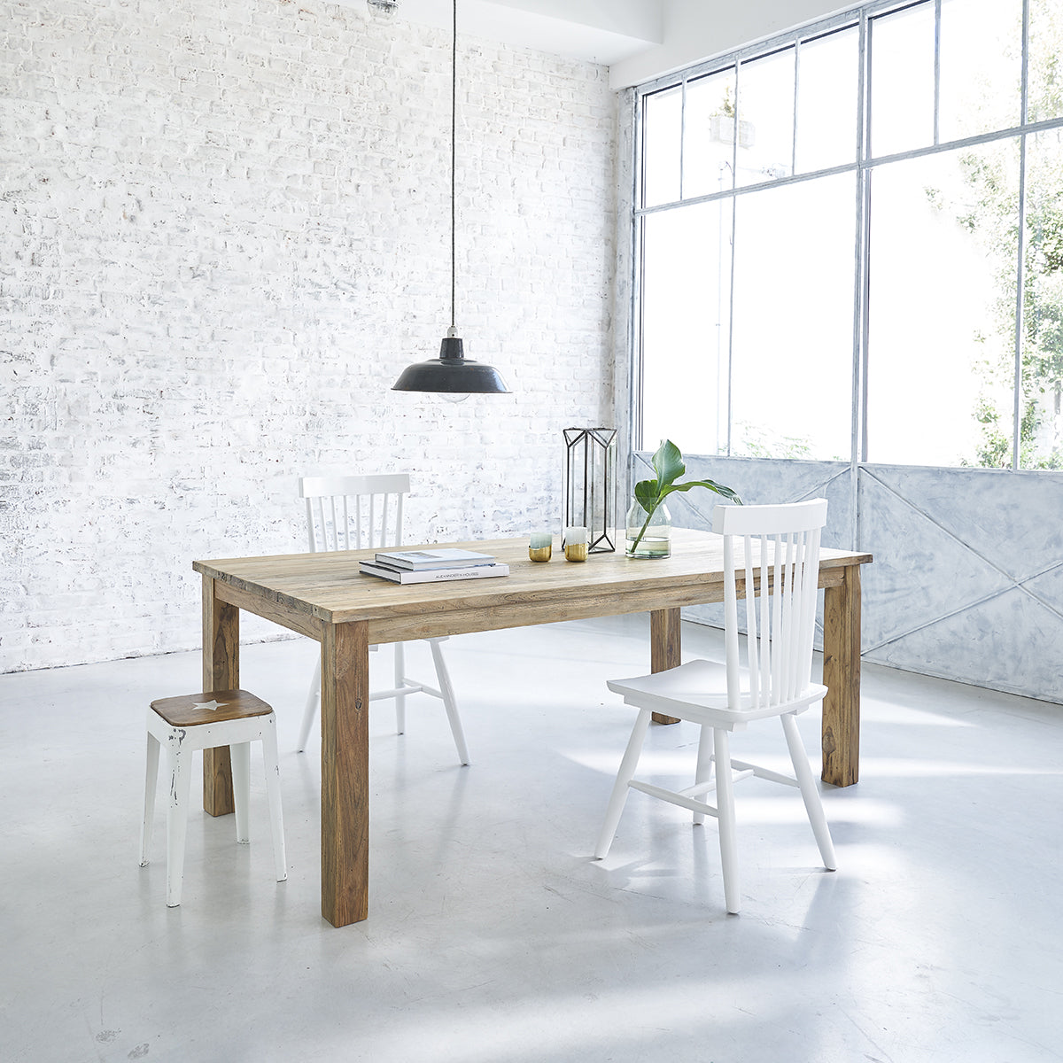 CARGO - Tisch aus massivem recyceltem Teakholz 8 pers.