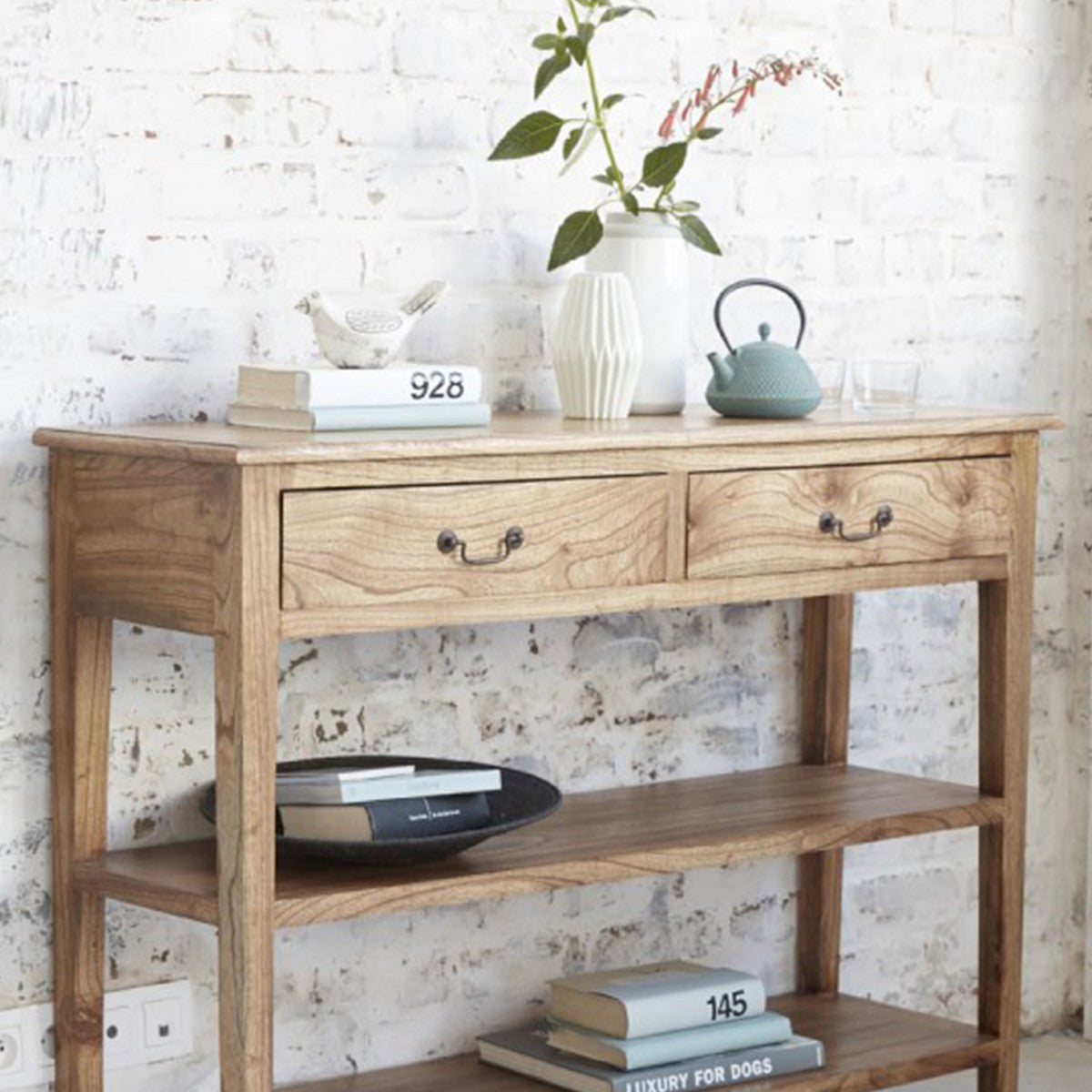 SIMONE - Konsolentisch aus massivem Mindiholz 120 cm