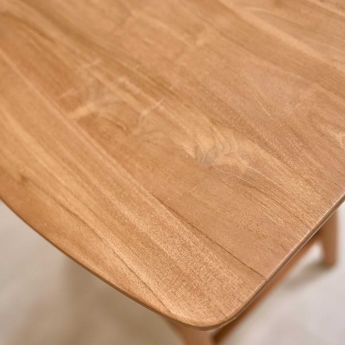 AMBRE - 2er-Set Hocker aus massivem Teakholz 65 cm