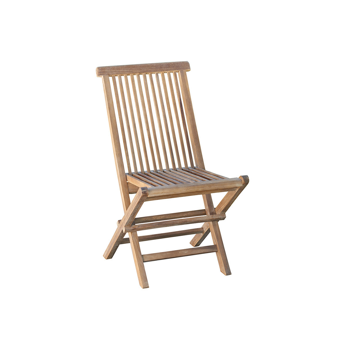 BALI - Klappbarer Gartenstuhl aus massivem, geöltem Teakholz