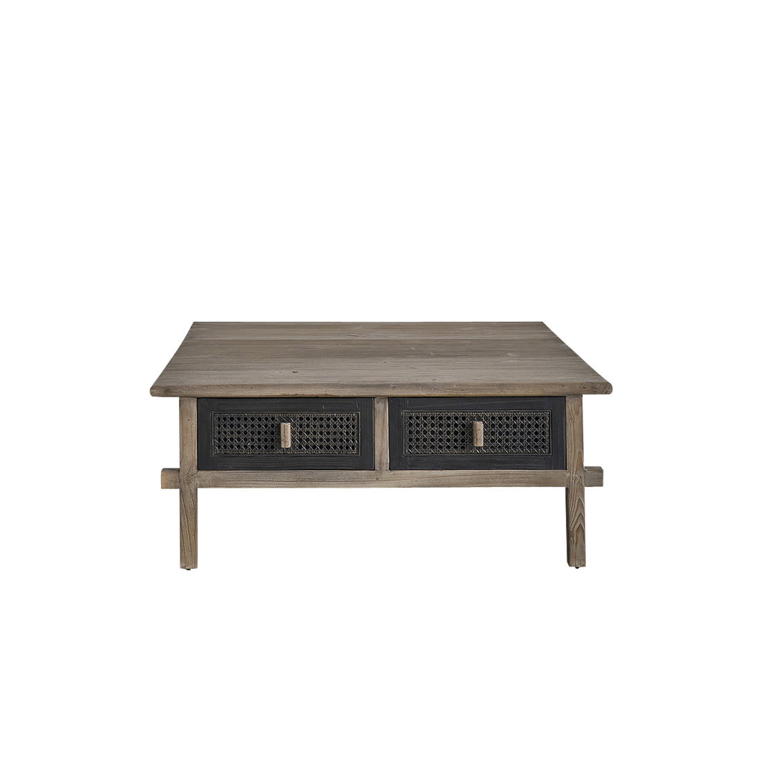JUNKO - Couchtisch aus recyceltem massivem Holz 100 cm