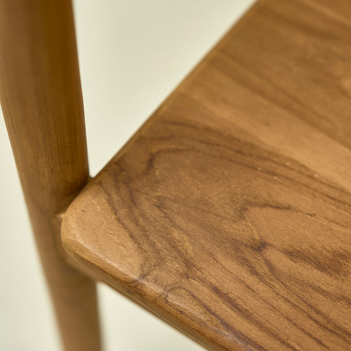 AMBRE - Set aus 2 Stühlen aus massivem Teakholz