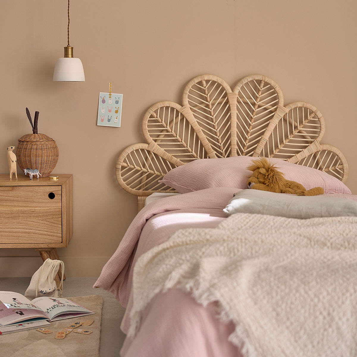 COLETTE - Kopfteil aus Rattan 90 cm