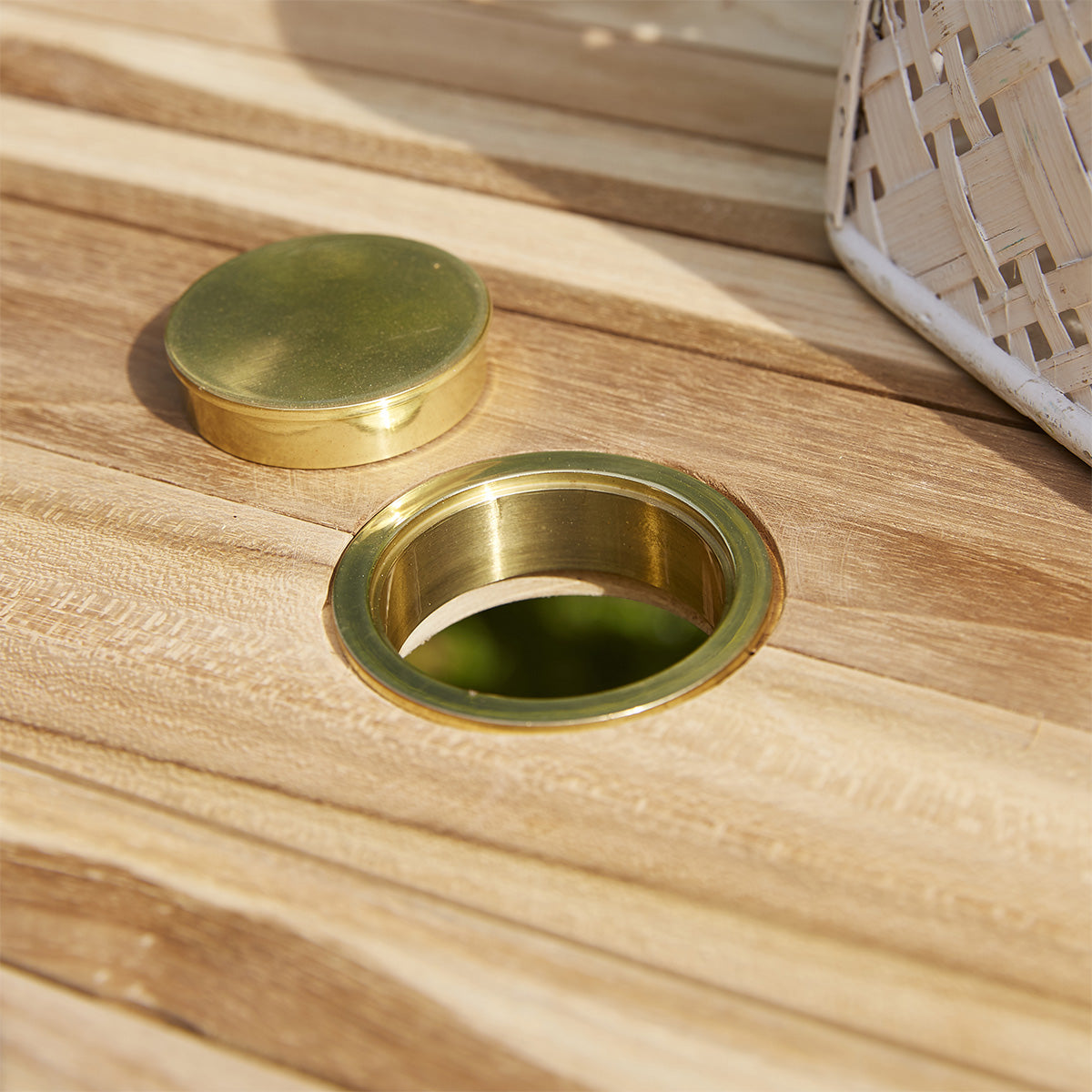 MELBOURNE - Gartenlounge aus massivem Teakholz ausziehbar 6 pers.