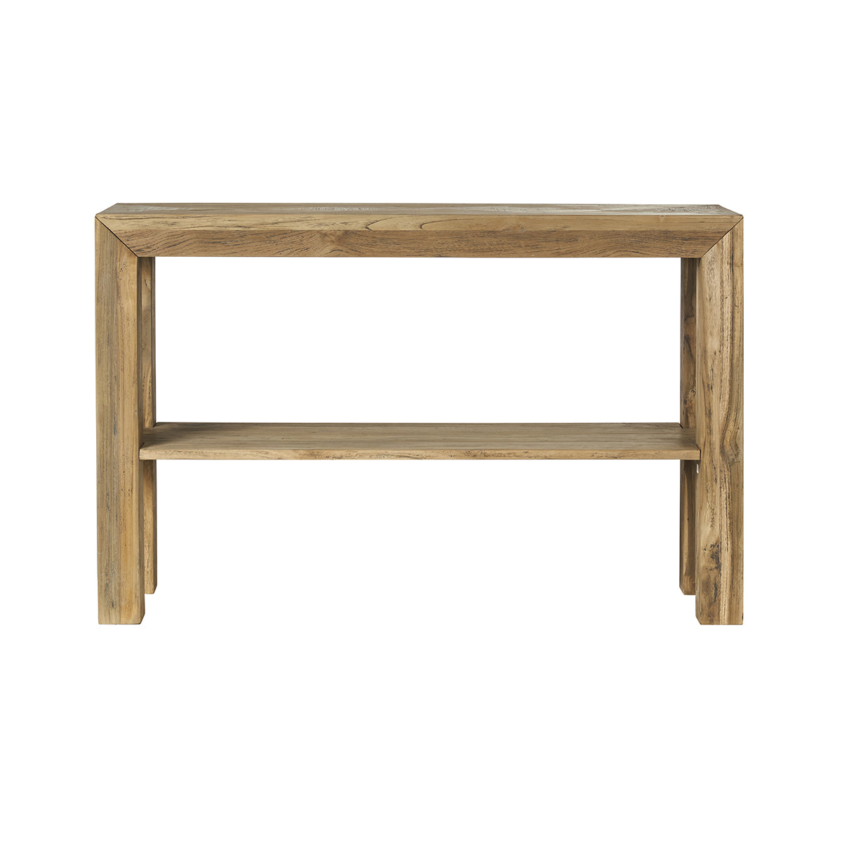 CARGO - Konsole aus recyceltem, massivem Teakholz 120 cm