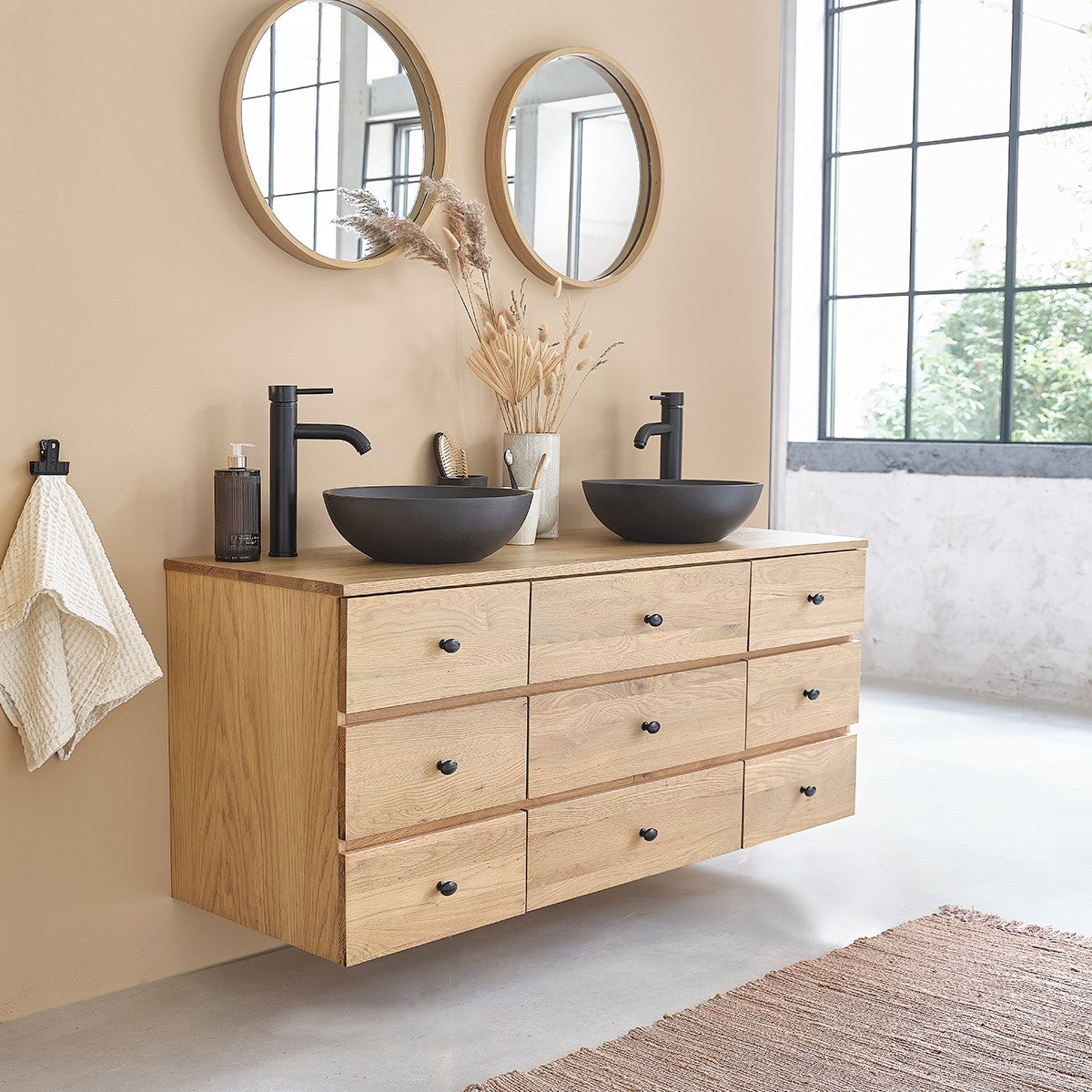 PURE - Betonbecken grau Ø37 cm