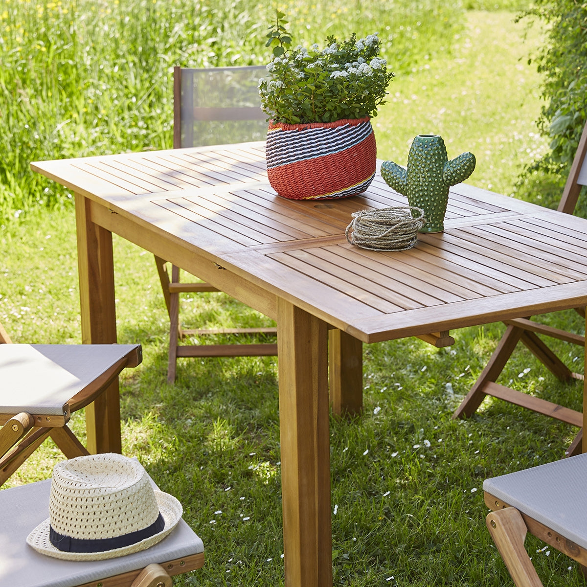 HANOÏ - Ausziehbarer Gartenmöbel aus Akazienholz 6/8 Sitzplätze