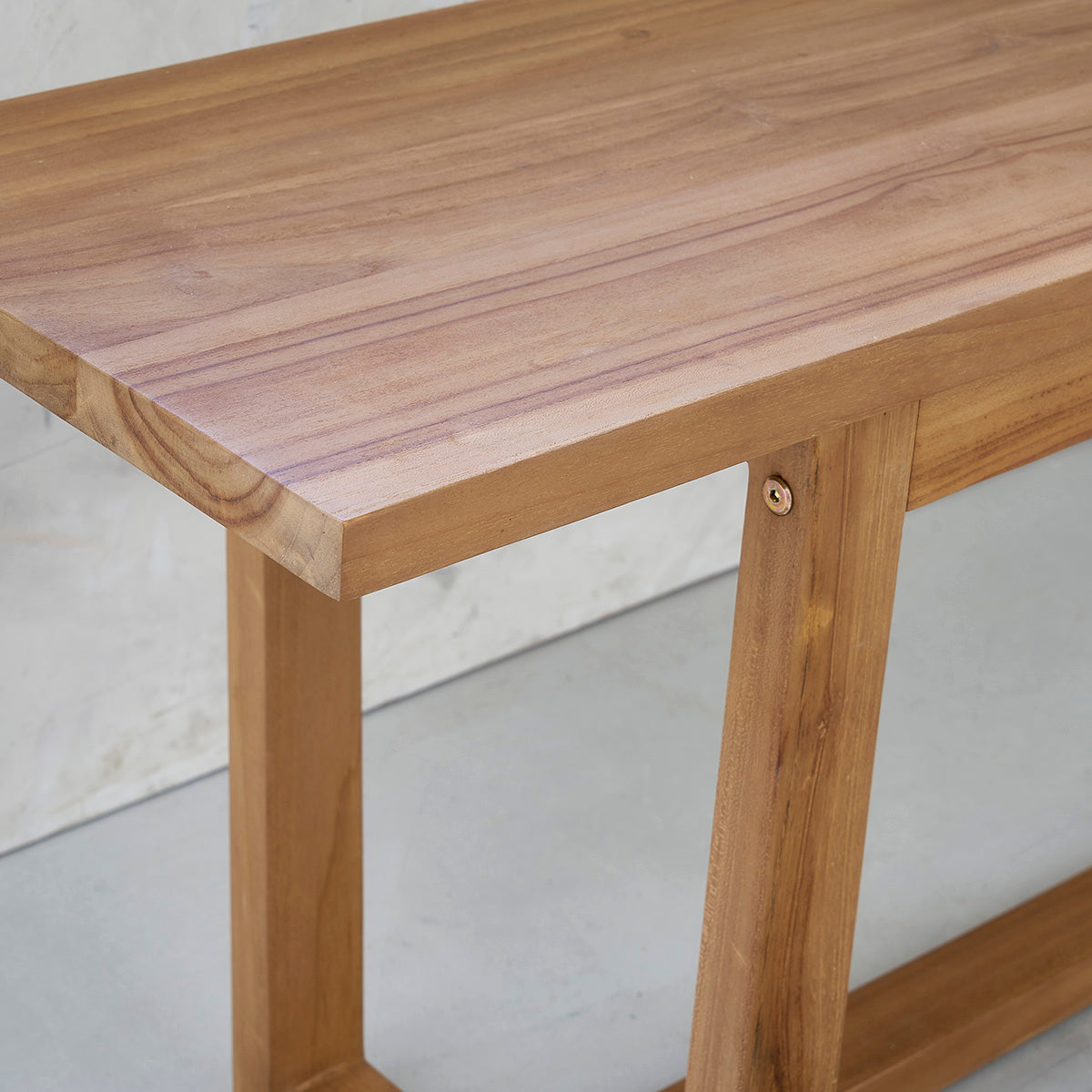 TRISTAN - Bank aus massivem Teakholz 160 cm