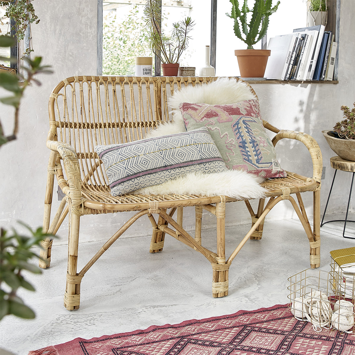 PAOLA - Vintage-Rattansofa