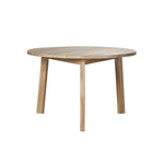 Tisch aus massivem Teakholz rund 4 pers.