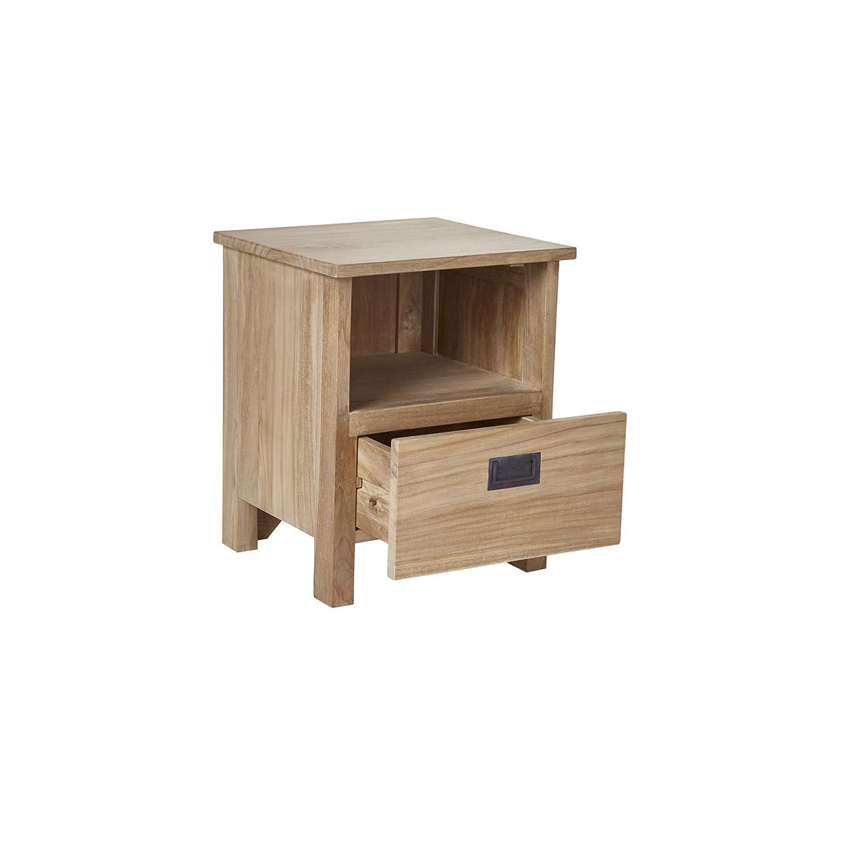 ALDO - Nachttisch aus massivem Teakholz 45 cm