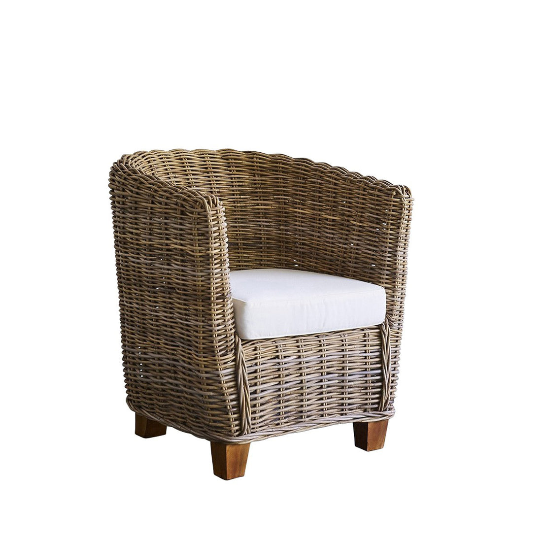 MUSA - Sessel aus naturfarbenem Kubu