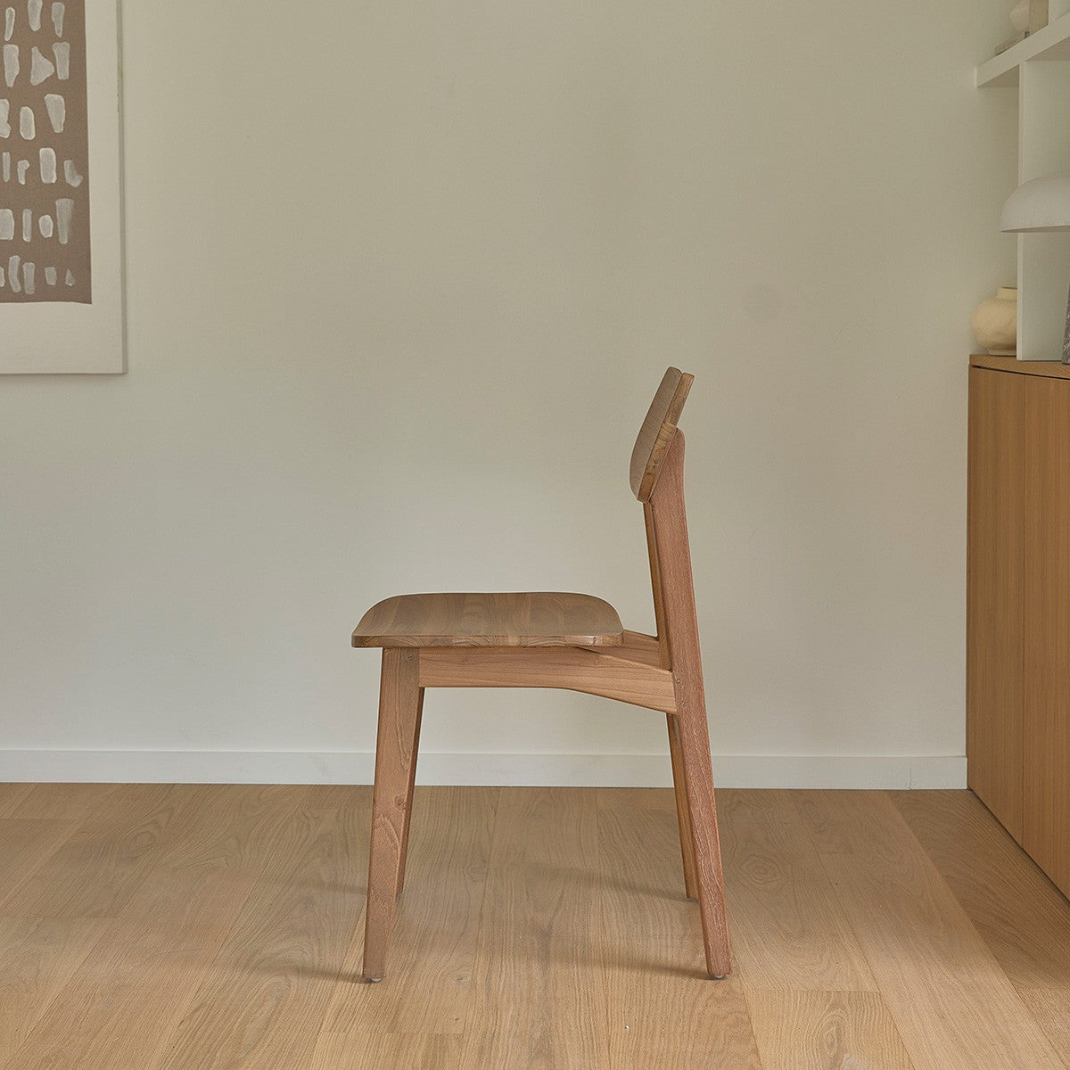 ADELE - Stuhl aus massivem Teakholz