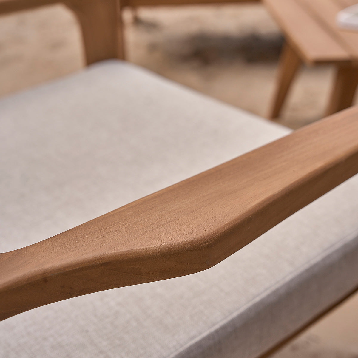 BARI - Niedrige Gartenmöbel aus massivem Teakholz