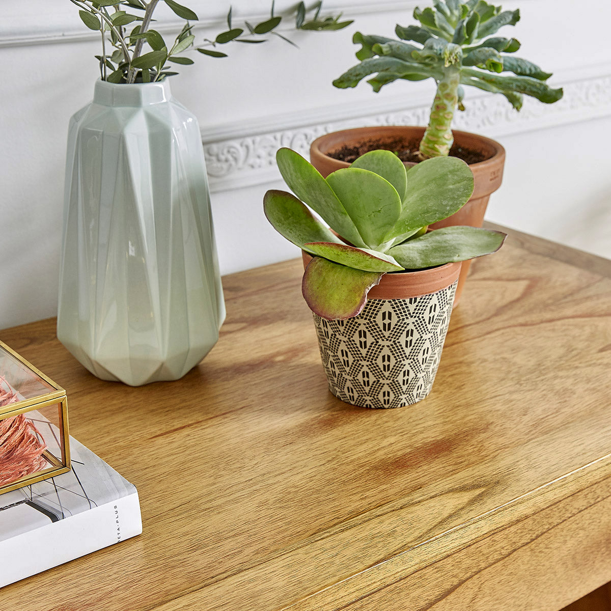 TILO - Konsole aus massivem Mindi 120 cm