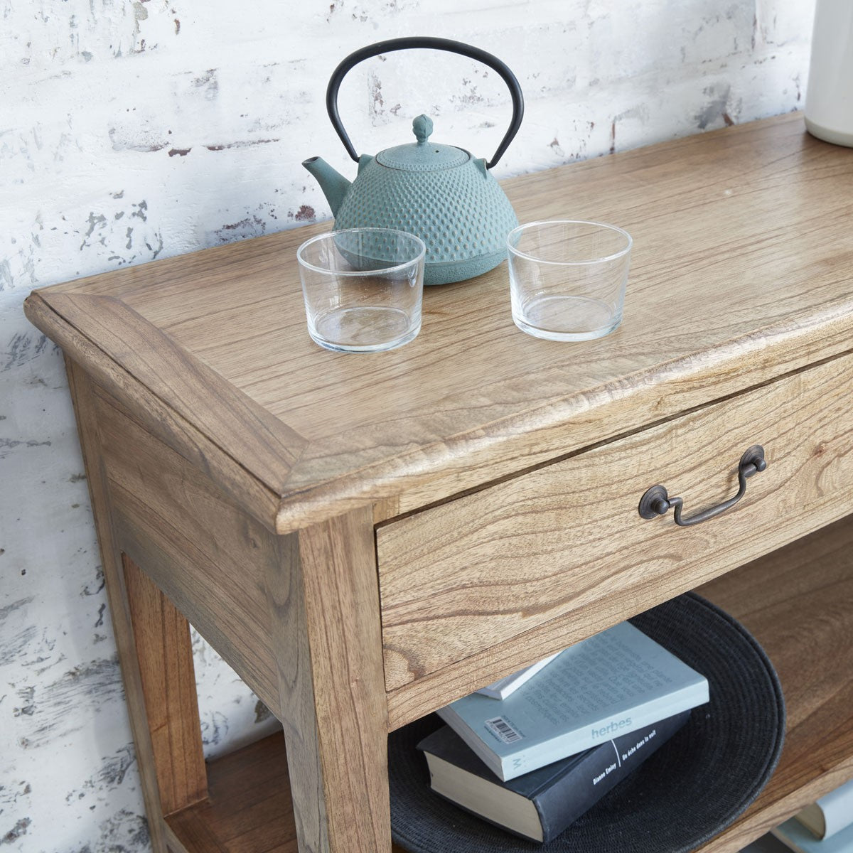 SIMONE - Konsolentisch aus massivem Mindiholz 120 cm