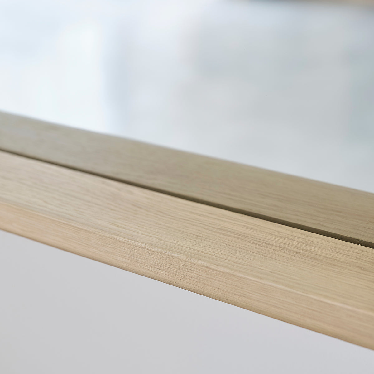 MARGAUX - Rechteckiger Spiegel aus massiver Eiche 100x50 cm