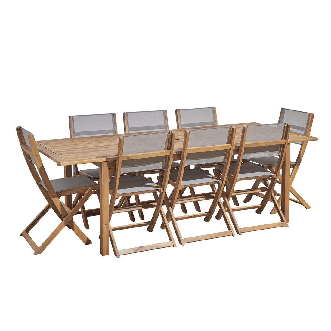 HANOÏ - Ausziehbarer Gartenlounge aus Akazie 8/10 Sitze