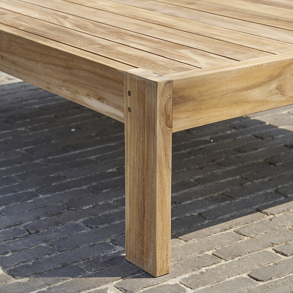 PALMA - Garten-Couchtisch aus Teakholz 102