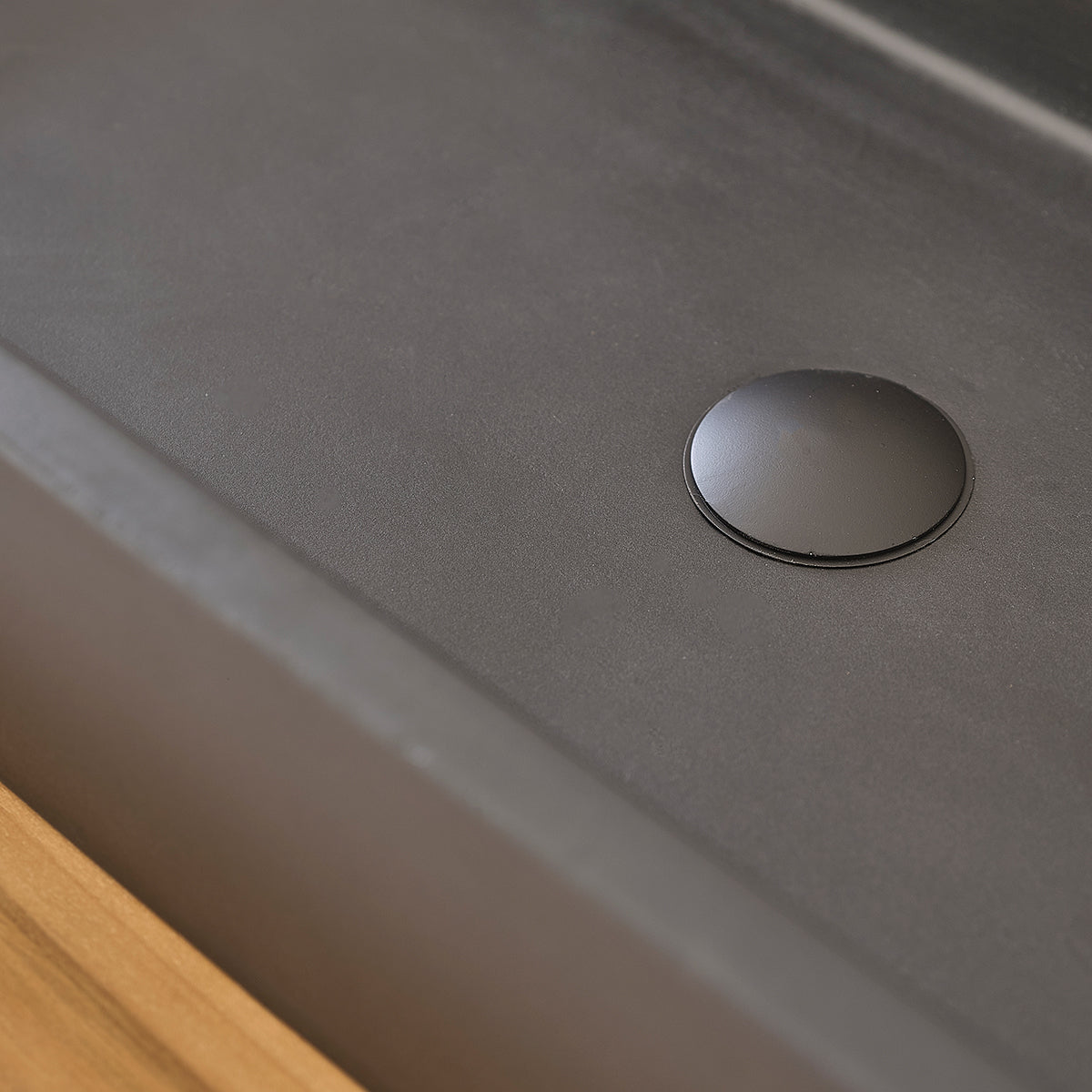 IRIS - Betonbecken schwarz 100x37 cm