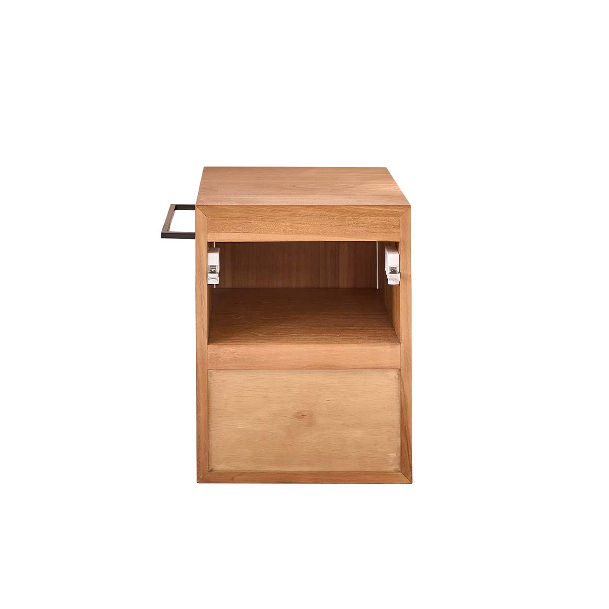 GUSTAVE - Hängendes Handwaschbecken aus massivem Teakholz 35 cm