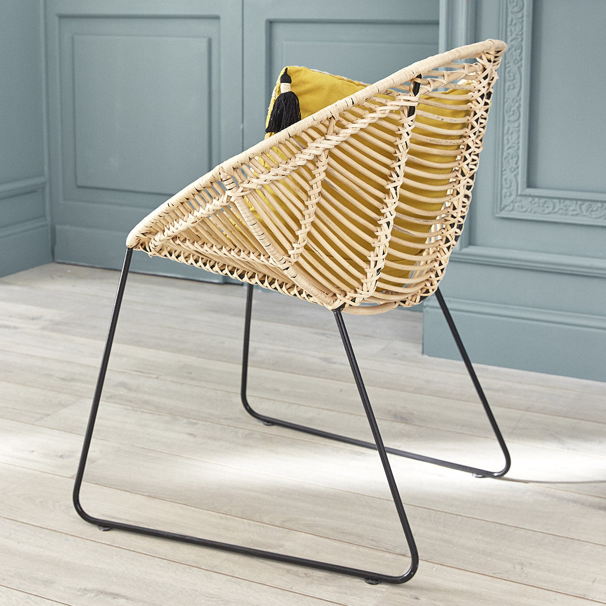 BOHEMA - Set aus 2 Stühlen aus Rattan und Metall