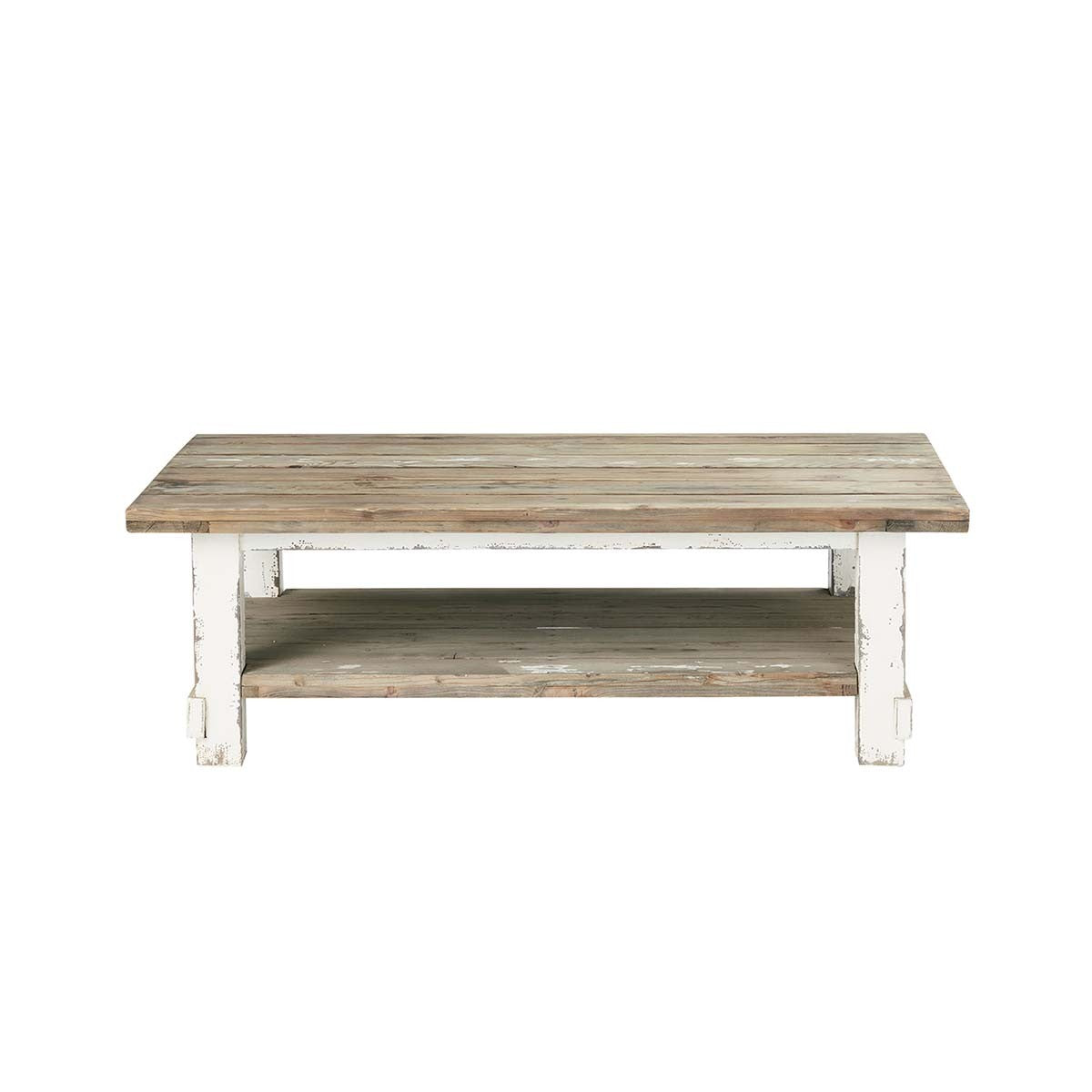 ATLANTIC - Couchtisch aus recyceltem massivem Holz 140 cm