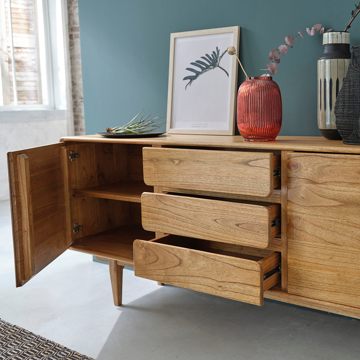 LISON - Sideboard aus Vintage-Mindiholz 180 cm