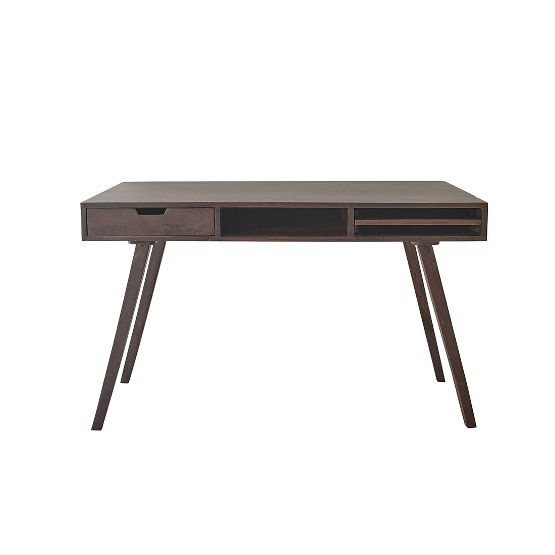 BRUNE - Schreibtisch aus massivem Mangoholz 120 cm