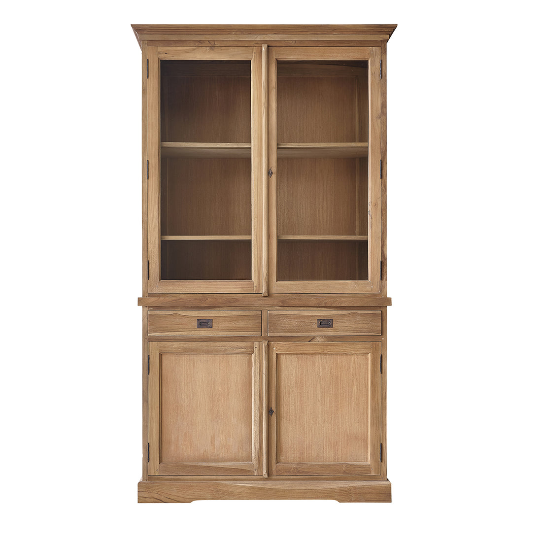 BOSTON - Geschirrschrank aus massivem Teakholz 120 cm