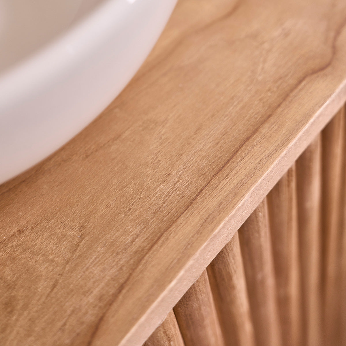 COLINE - Waschbeckenunterschrank aus massivem Teakholz 40 cm