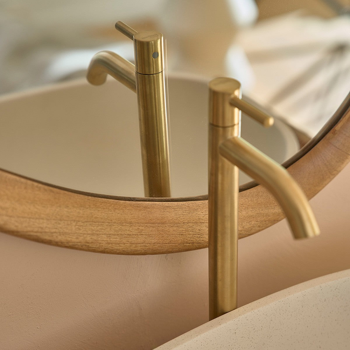 FIFTIES - Spiegel aus massivem Mindi 90x60 cm