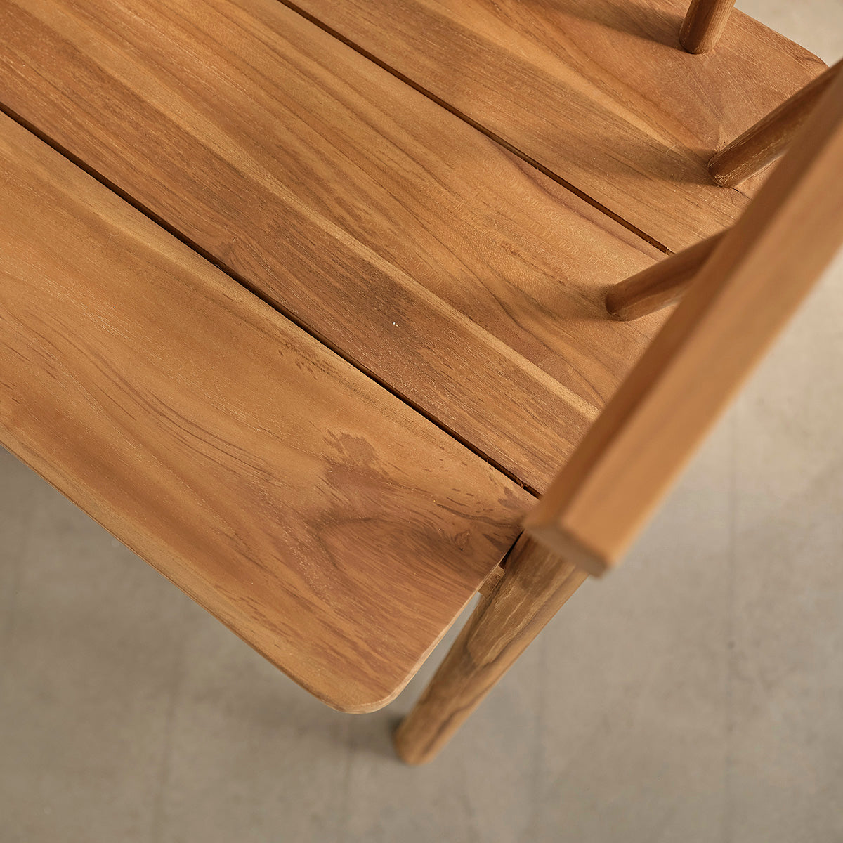 NIDO - Bank aus massivem Teakholz 120 cm