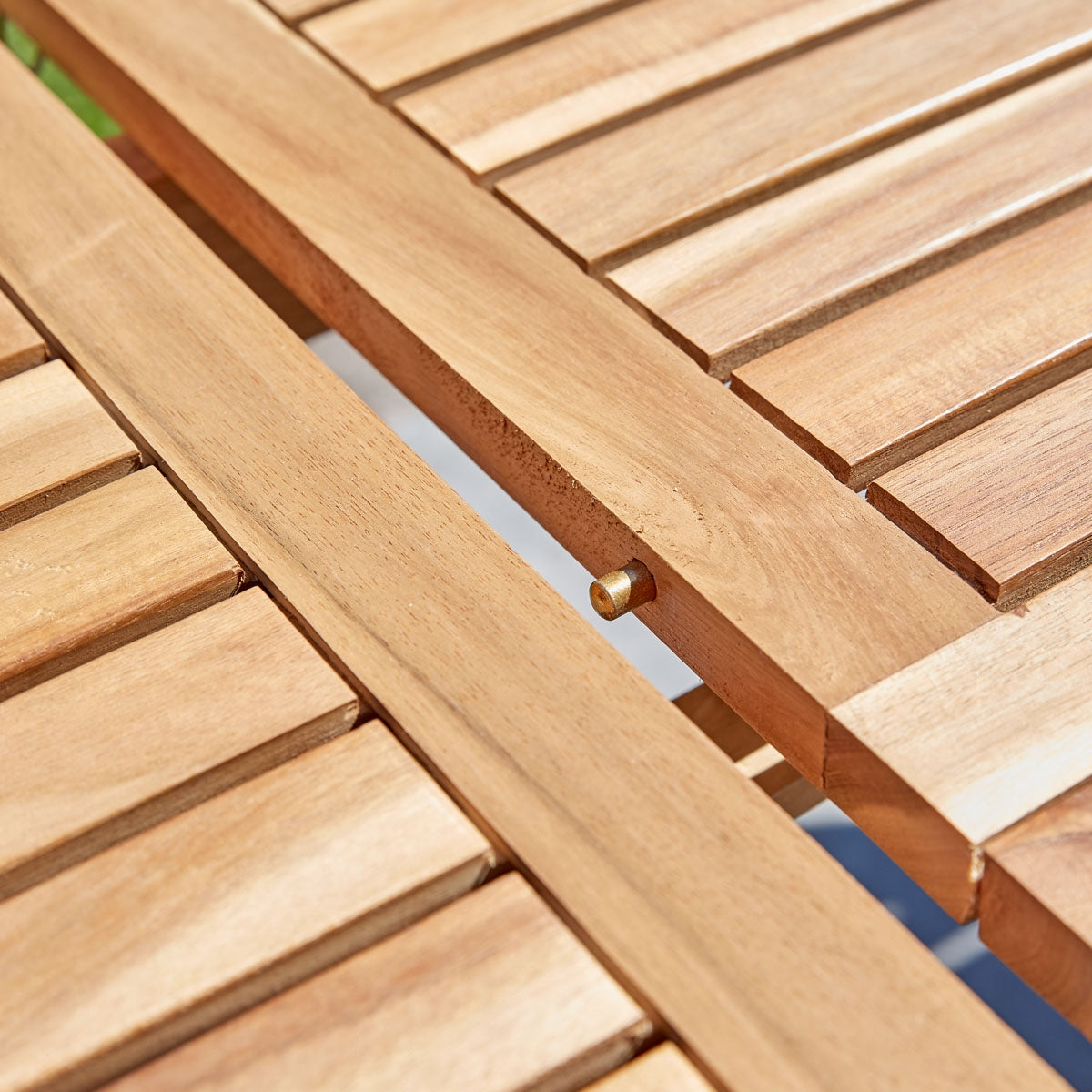 HANOÏ - Gartenlounge aus Akazienholz und grauem Textilene 6/8 Sitze