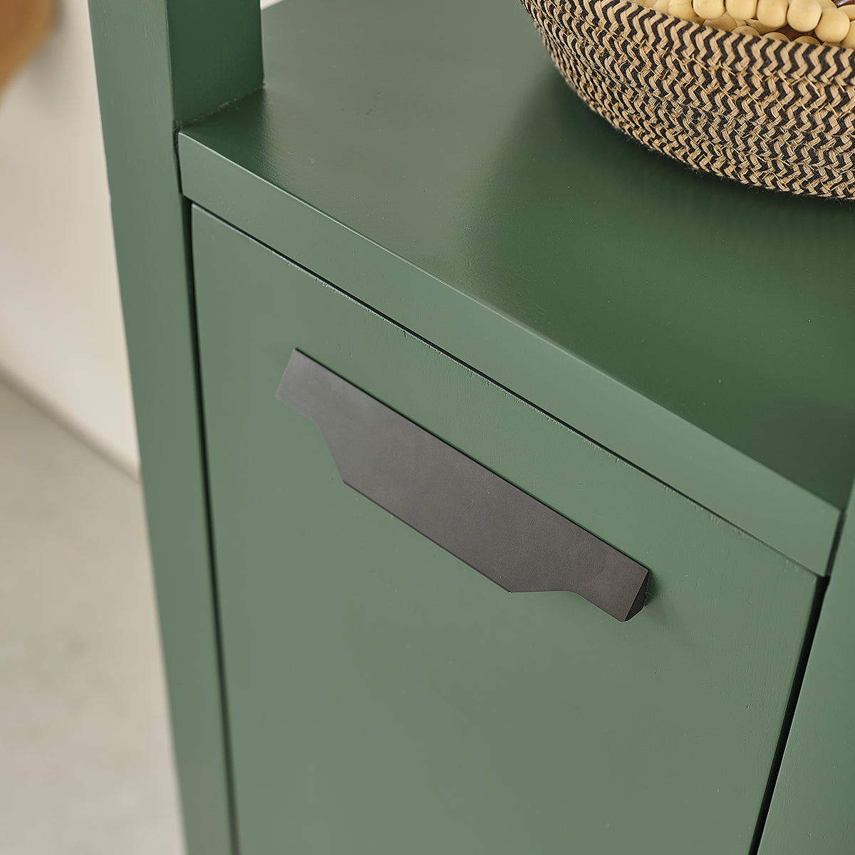 OLIVIA - Badezimmer-Hochschrank aus Akazienholz, grün, 160 cm