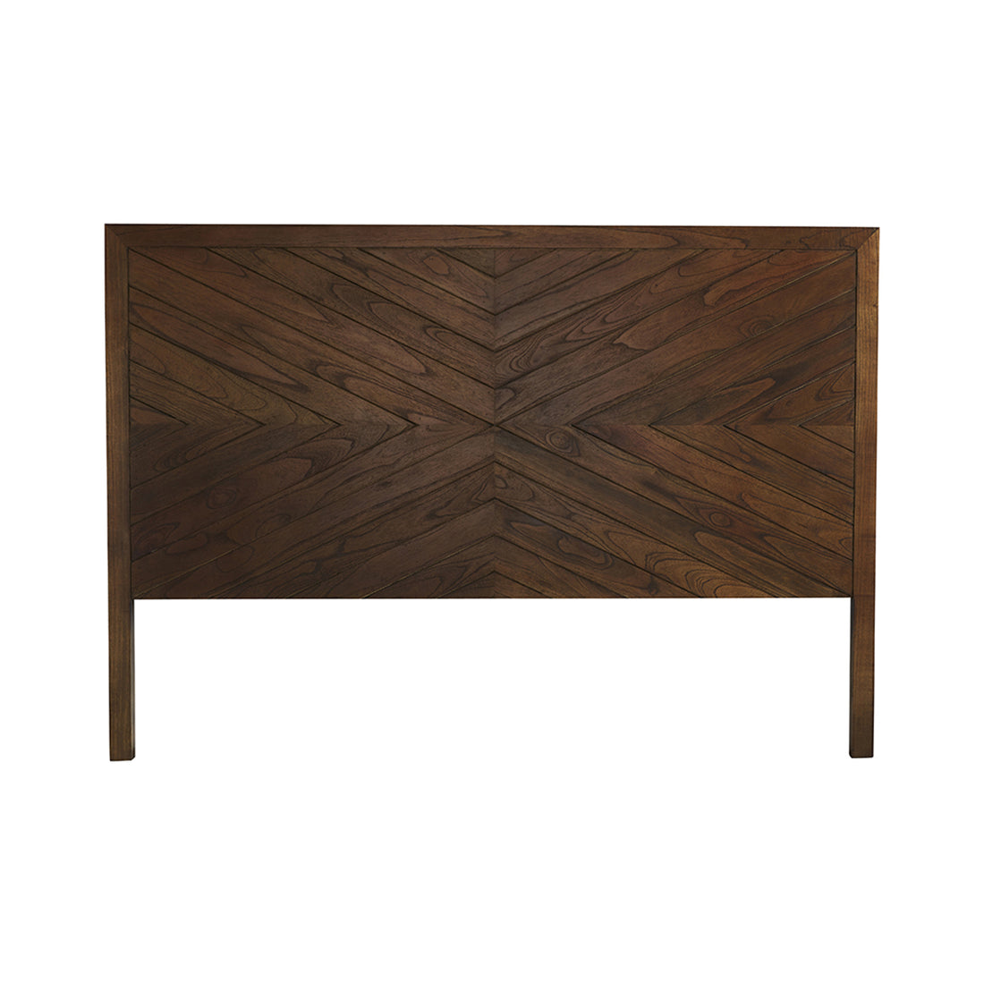 EUGENE - Kopfteil aus massivem Mindi in Walnuss-Finish 160 cm